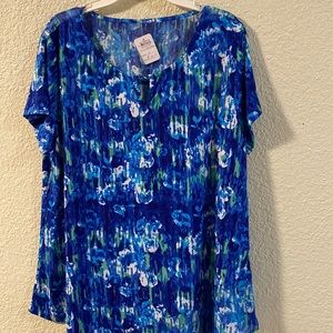 Blue Blouse short sleeve